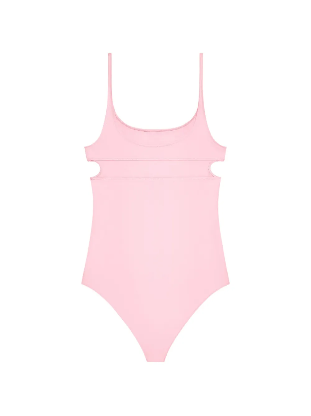 Courrèges Badpak met geborduurd logo en uitgesneden details Roze