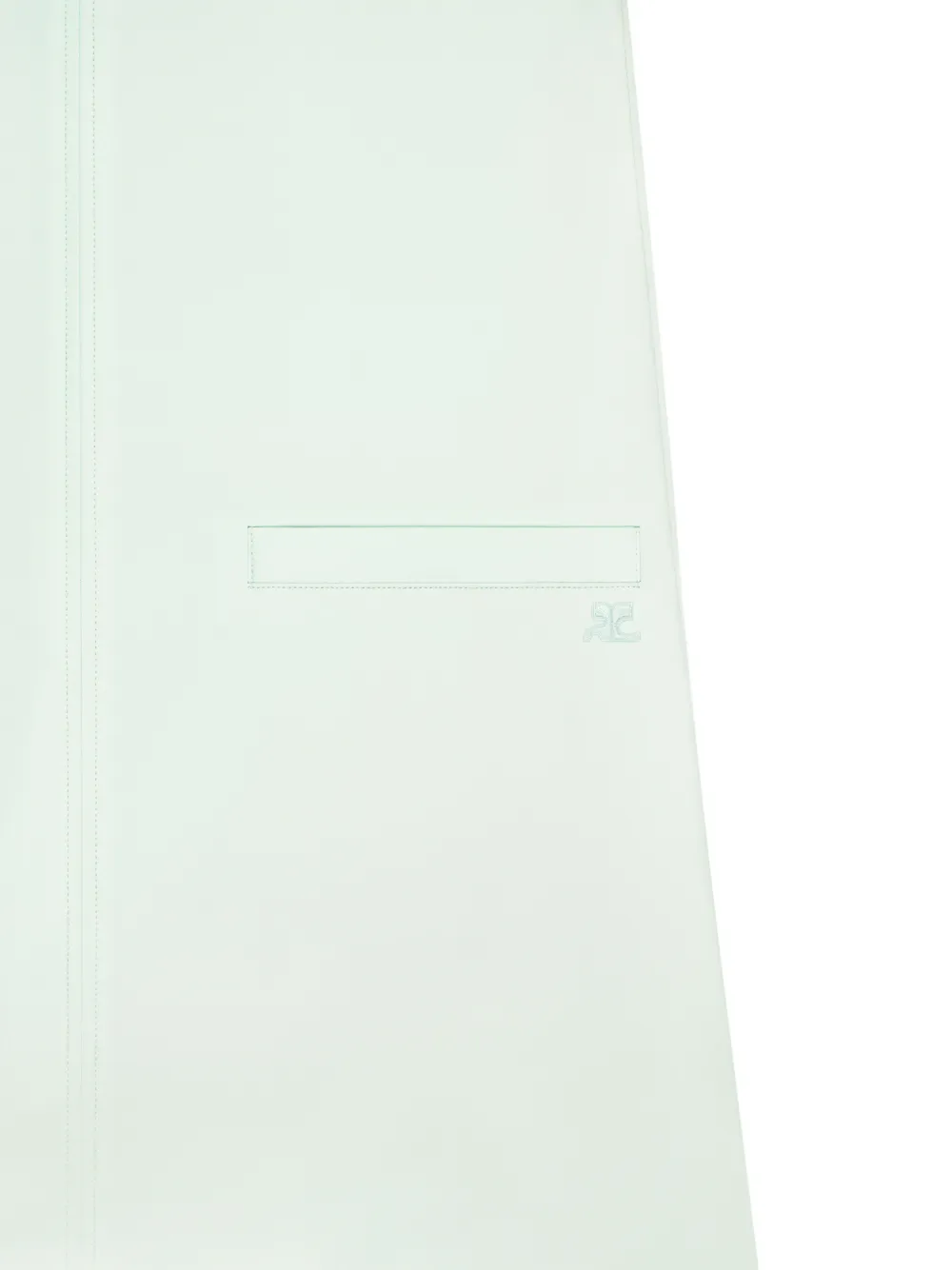 Courr&egrave;ges Mini-jurk met opgestikte zakken - Groen