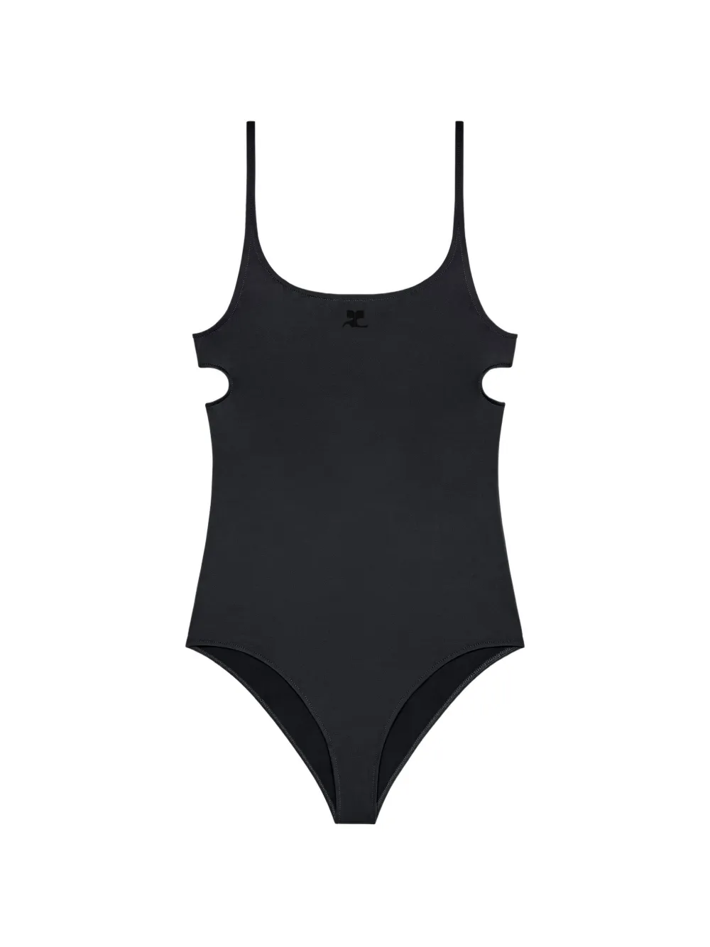 Courrèges Costume da bagno con dettaglio cut-out - Nero
