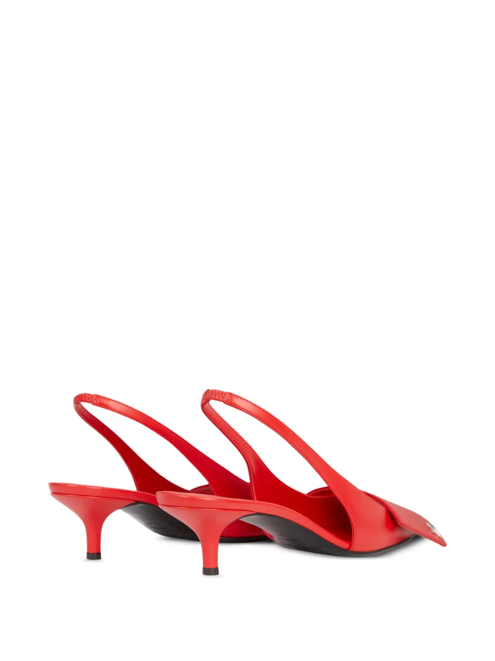 Courrèges Leren slingback pumps Rood