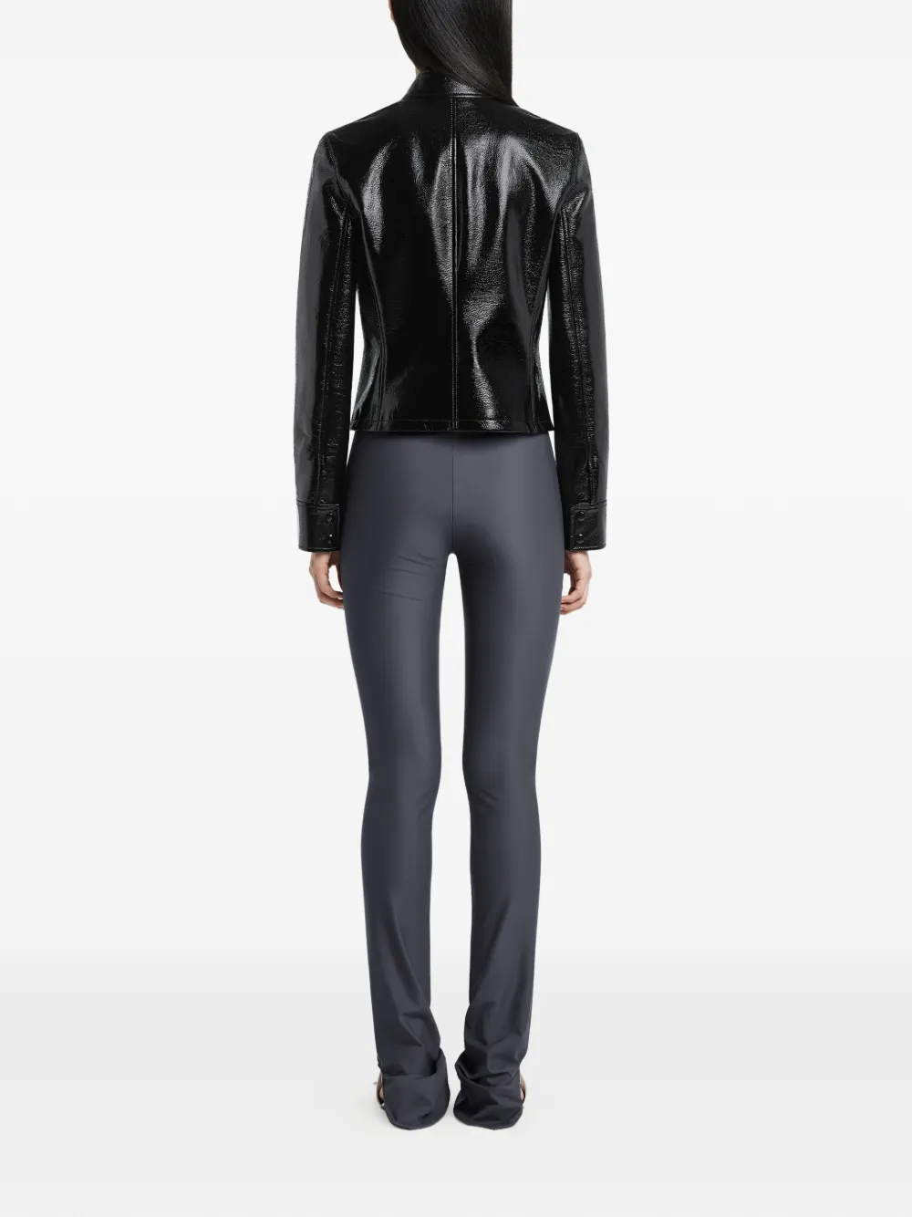 City logo-embossed jacket