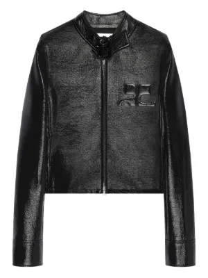 Courrèges レザージャケット | ブラック | FARFETCH JP