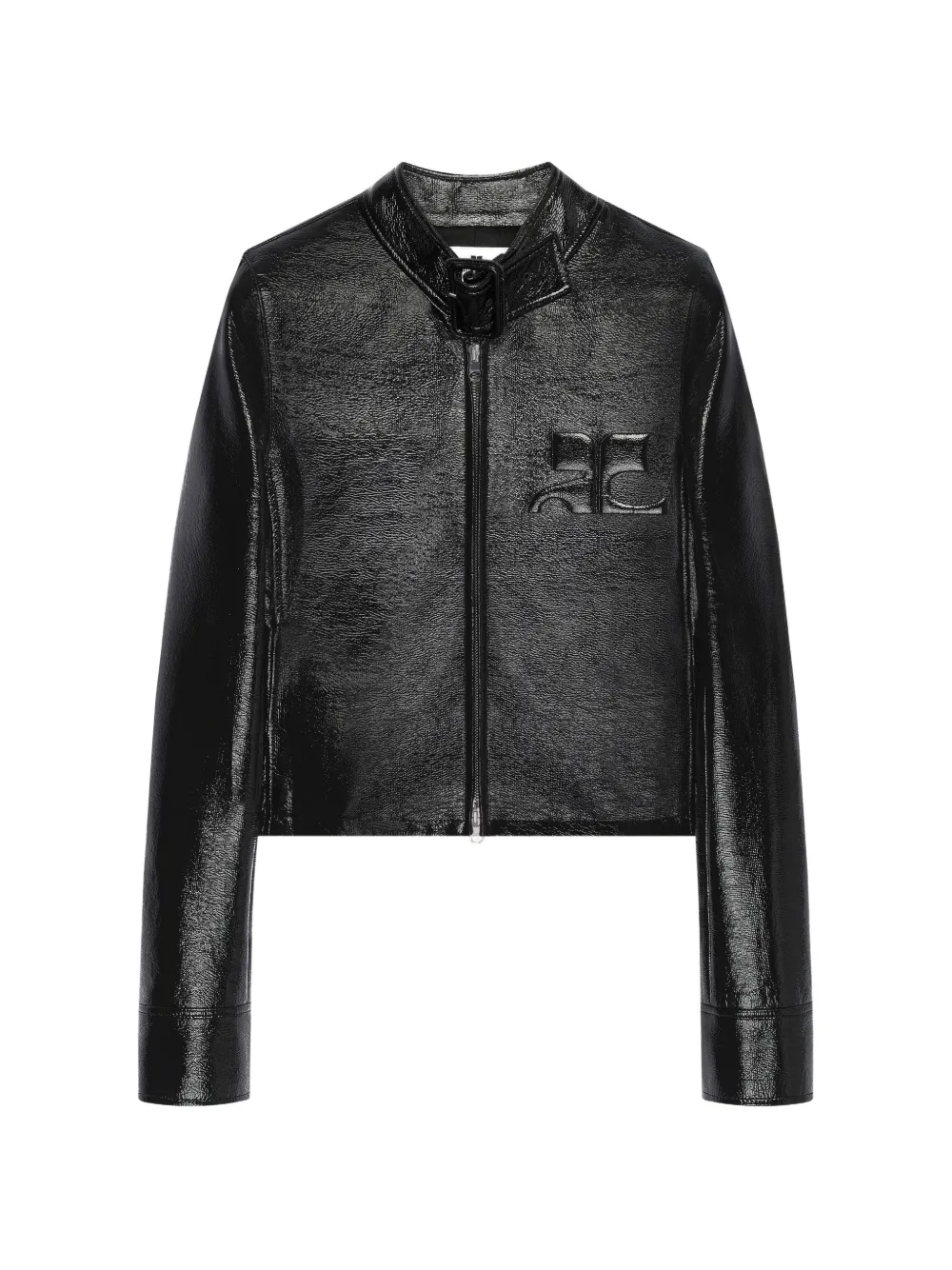 Courrèges City logo-embossed jacket - Nero