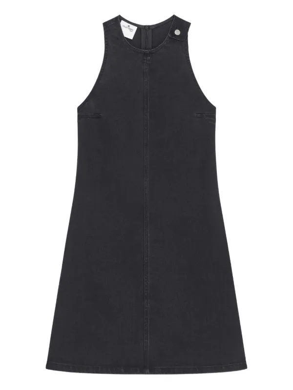 Heritage Sleeveless Denim Dress - Denim Black - 42 - Courrges Heritage Sleeveless Denim Dress - Denim Black - 42 - Courrges
