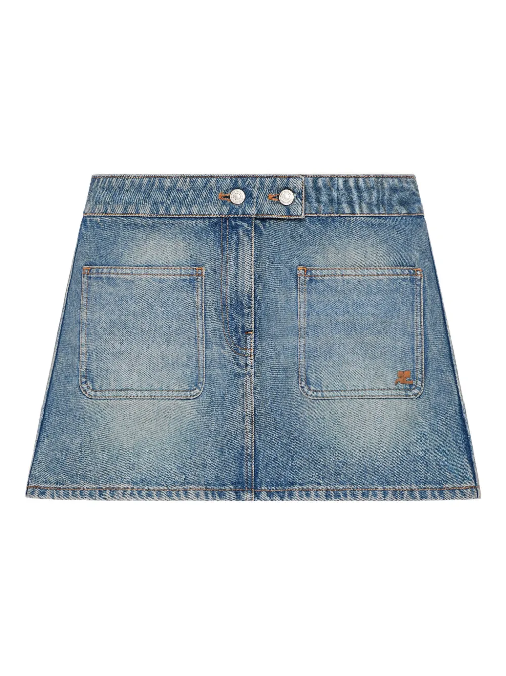 Courrèges Minigonna denim - Blu