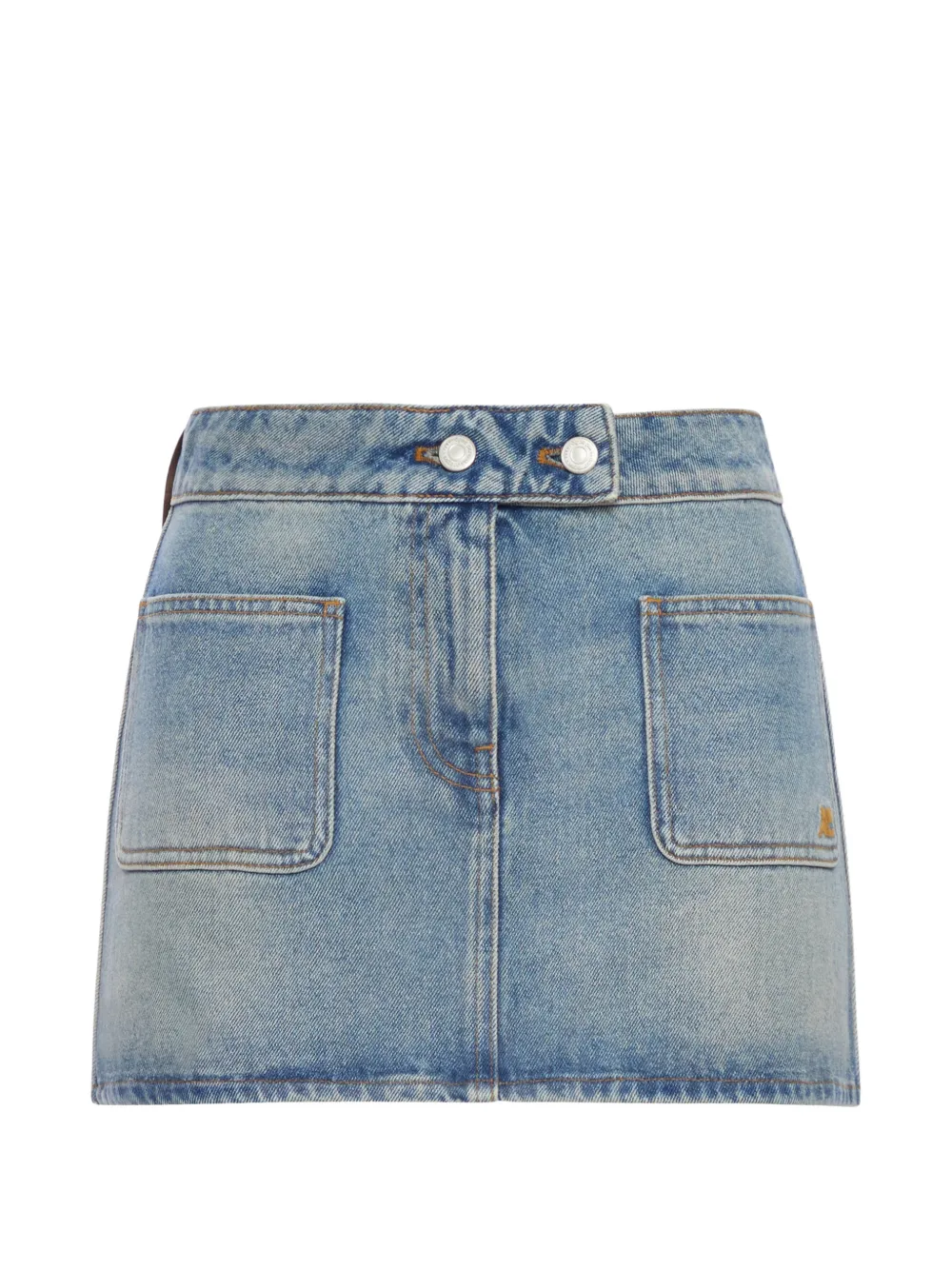 Courrèges Minigonna denim - Blu