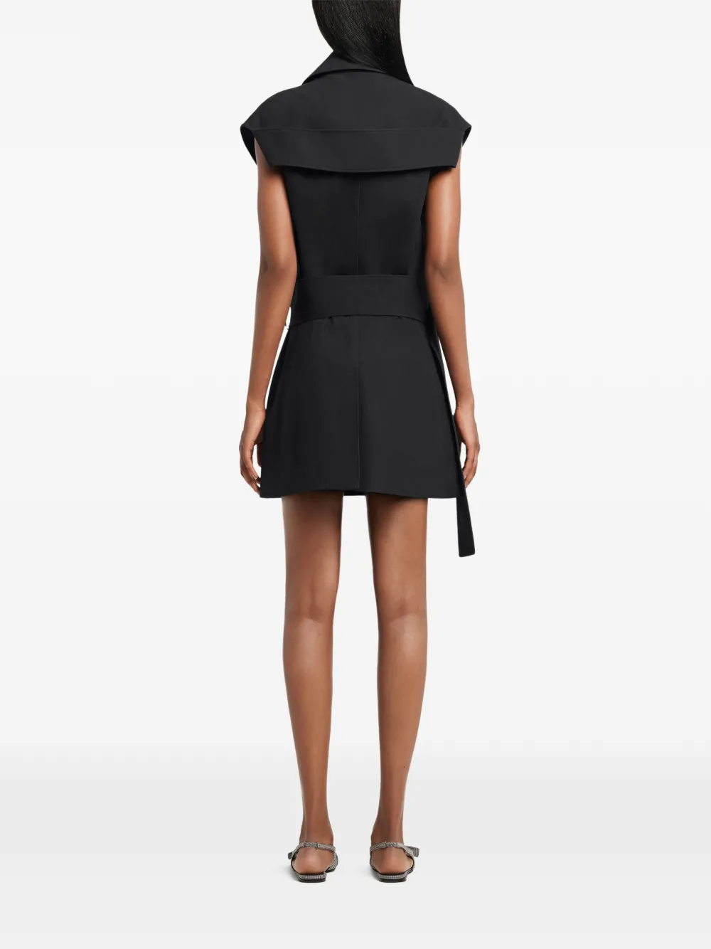 Courrèges Jack met ceintuur Zwart