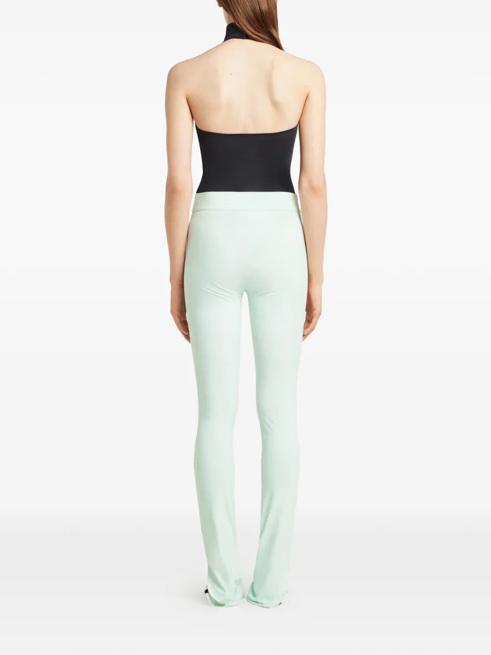 Courrèges Broek met gesp Groen