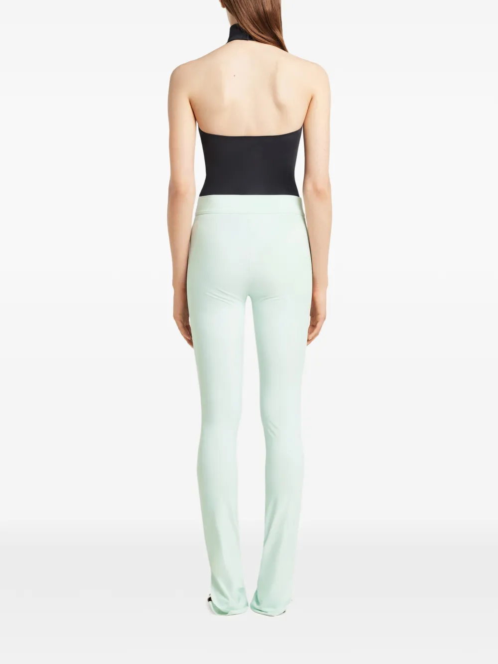 Courrèges Broek met gesp Groen