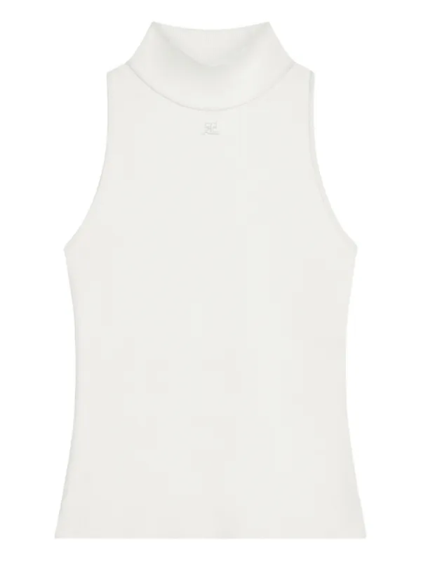 Courrèges Heritage Knited Vest in White