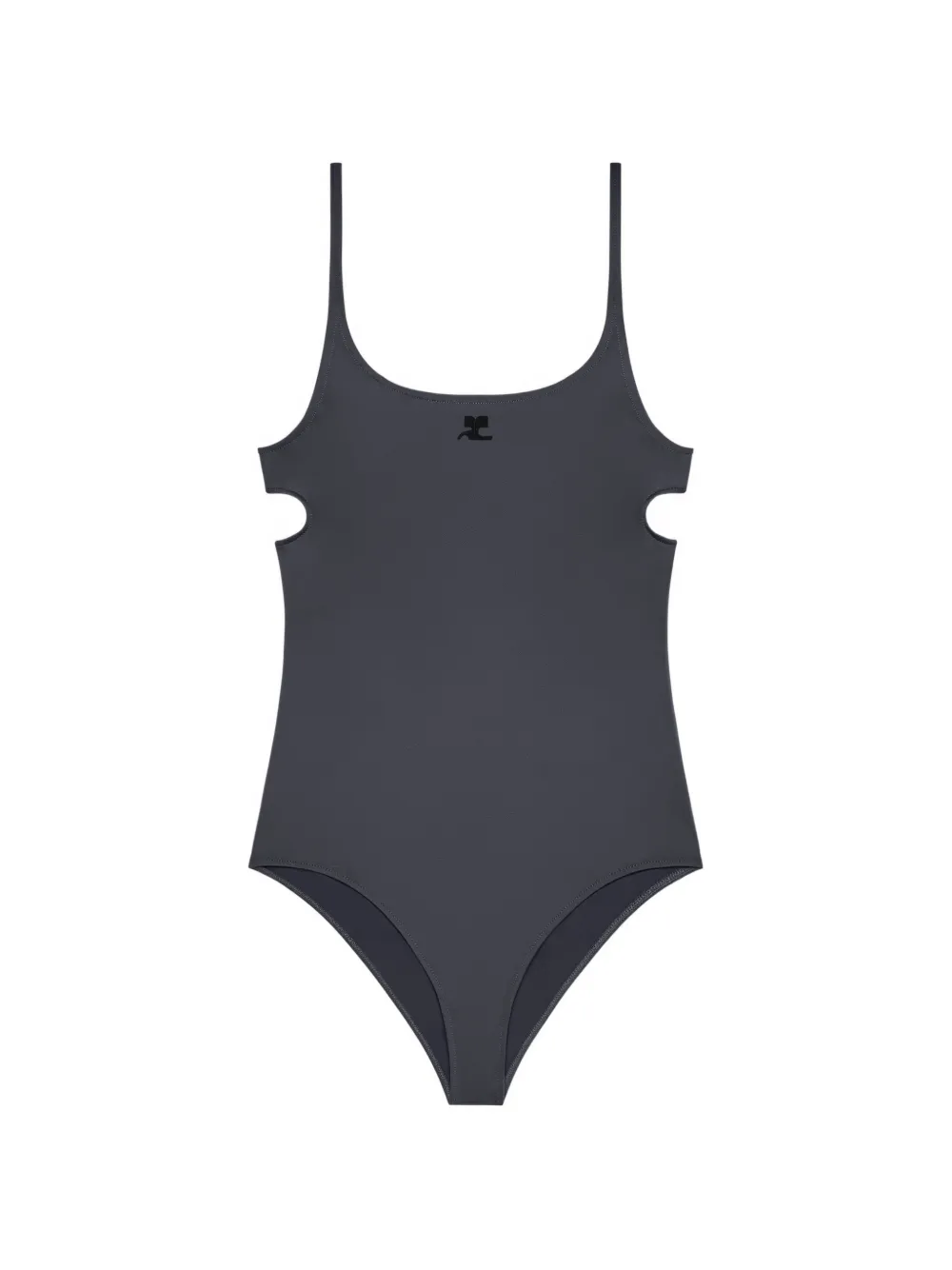 Courrèges Costume da bagno con dettaglio cut-out - Grigio