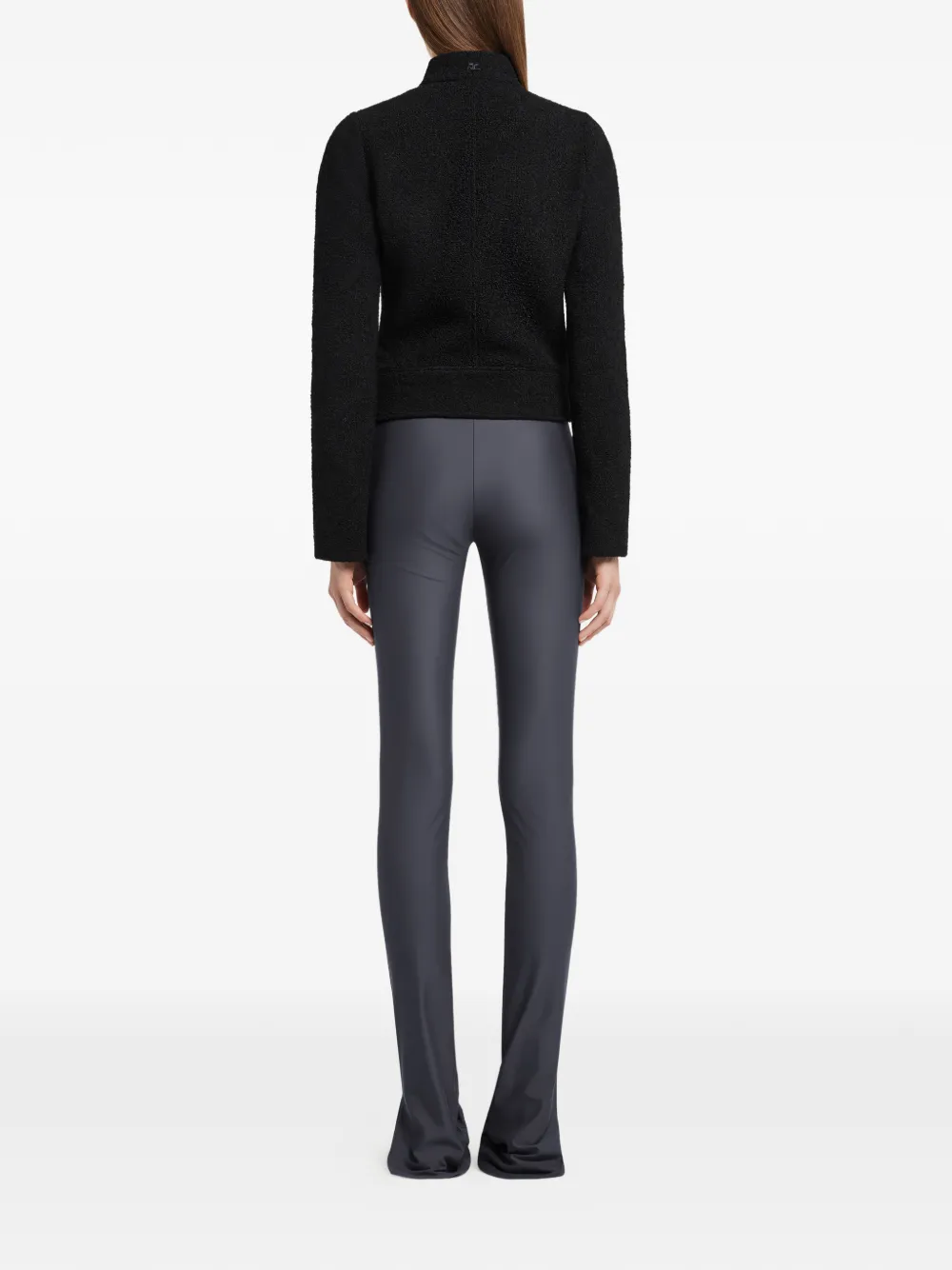 Courrèges Jersey broek met gespdetail Grijs