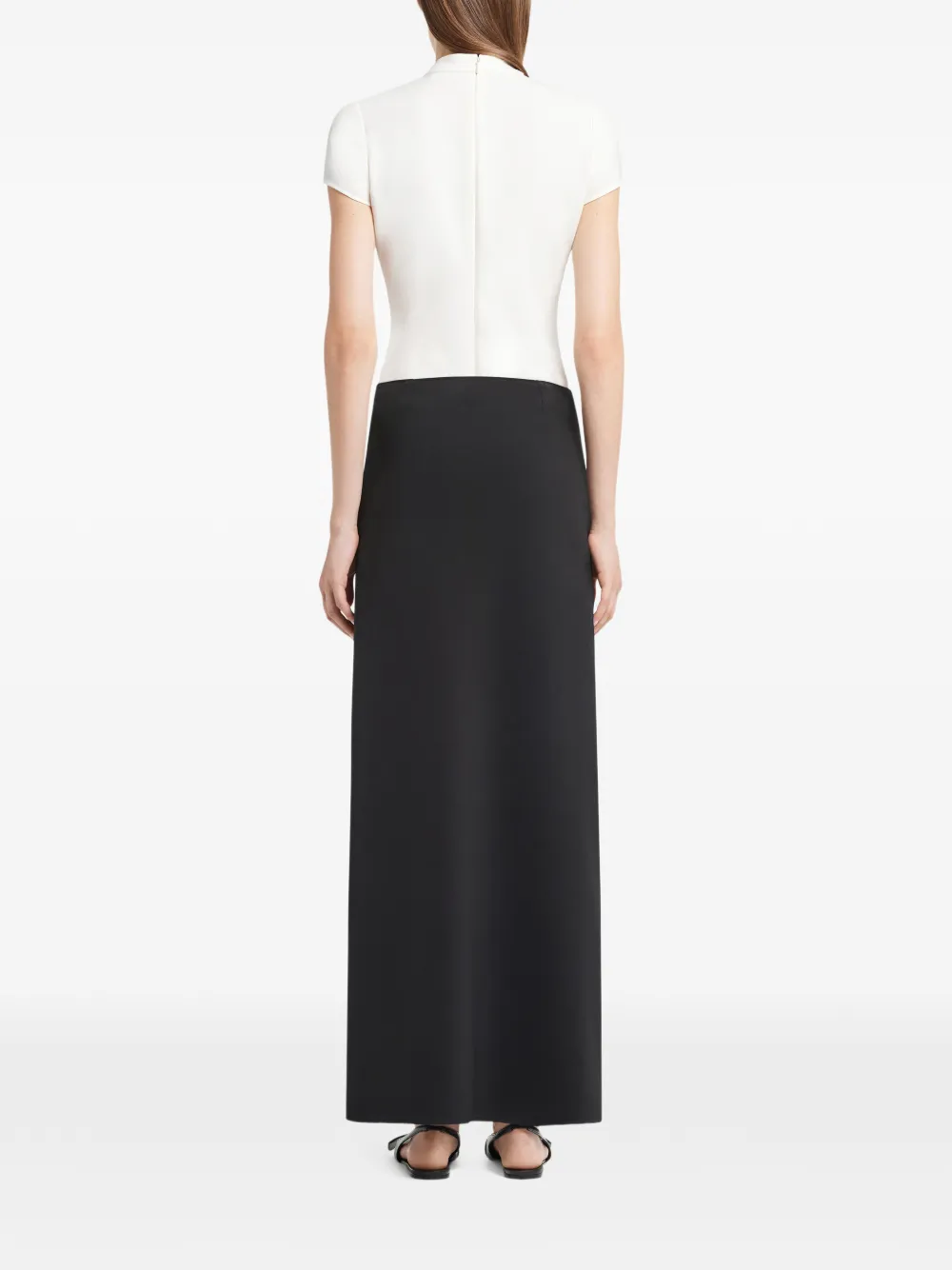 Courrèges Heritage crêpe blouse met korte mouwen Wit