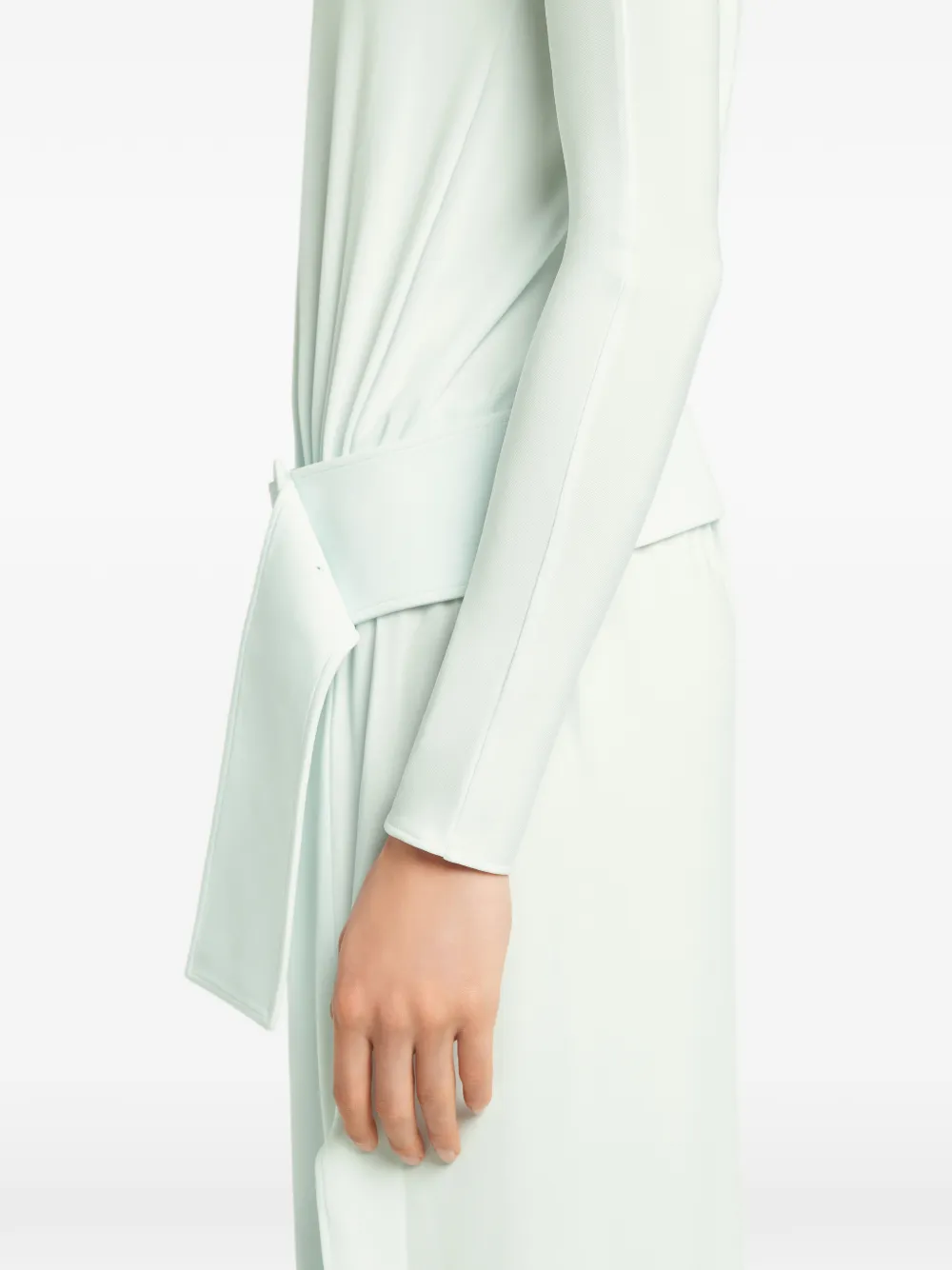 Courrèges Maxi-jurk met gesp Groen