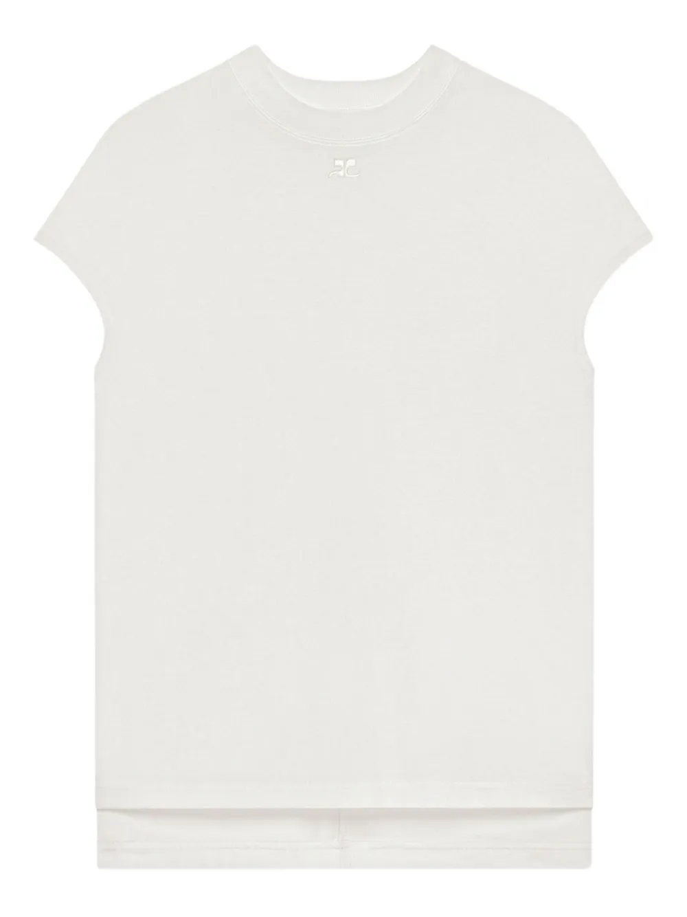 Courrèges Logo T-shirt In White