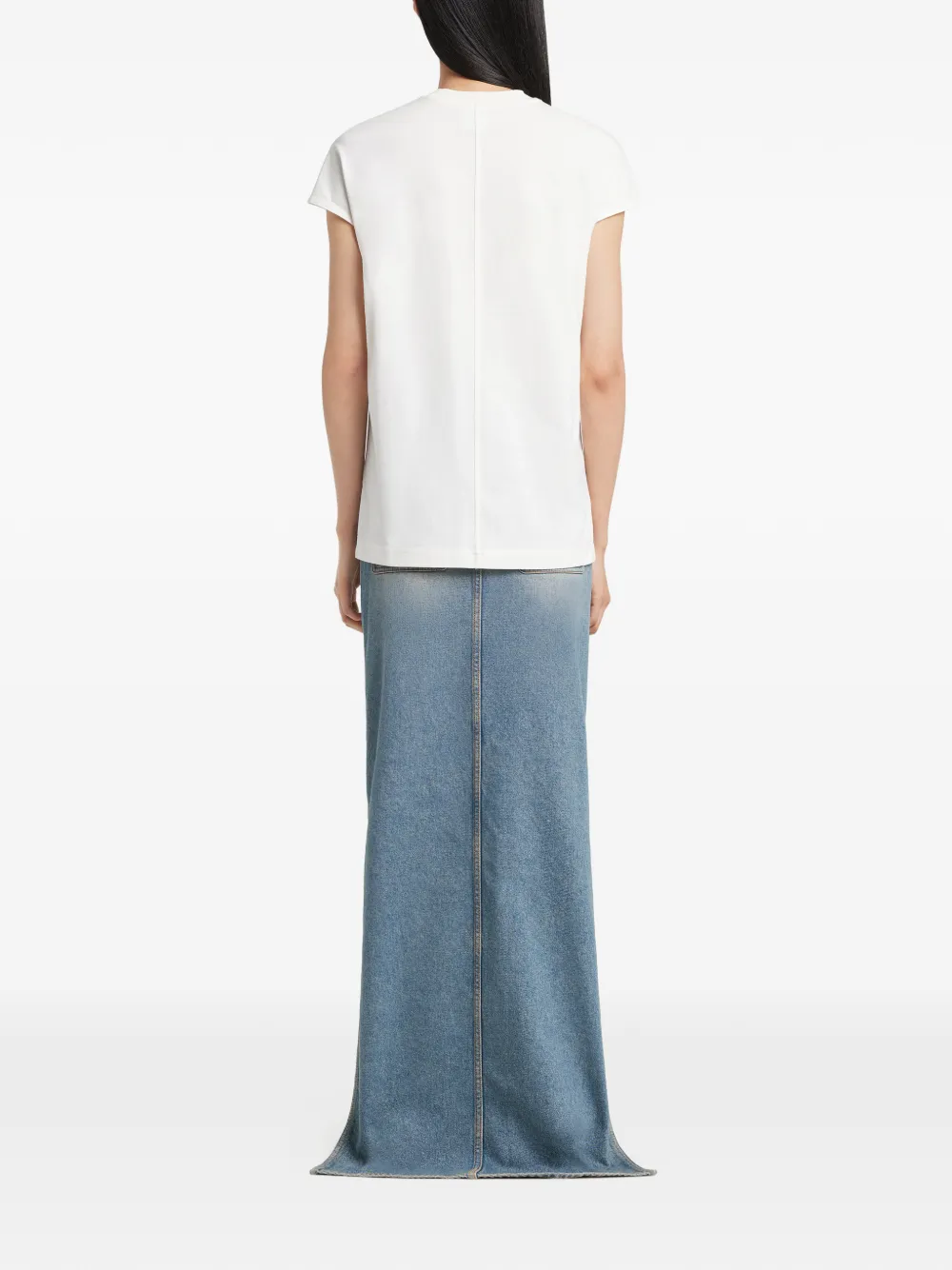 Courrèges T-shirt met logo Wit