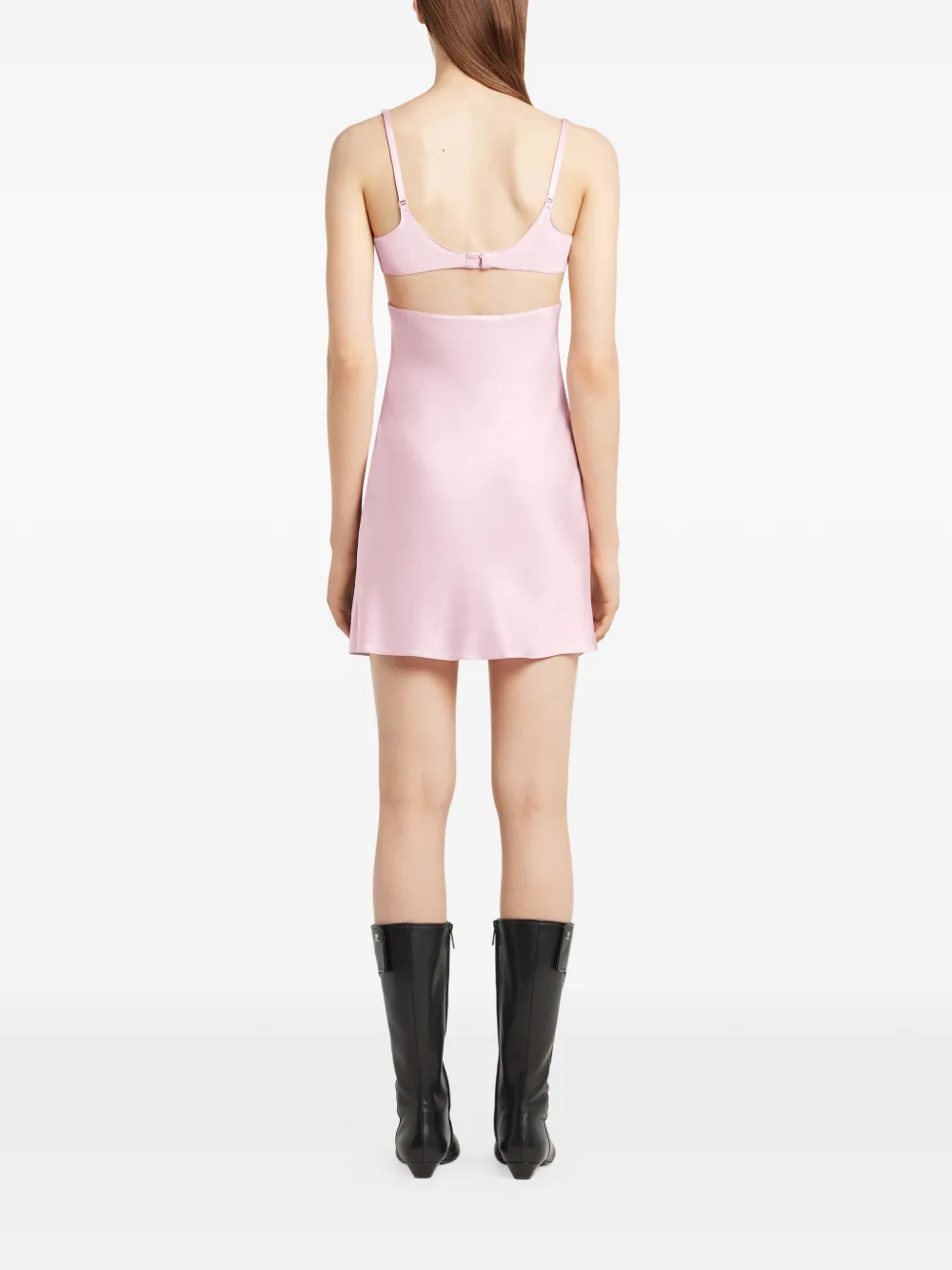 Courrèges Uitgesneden mini-jurk Roze
