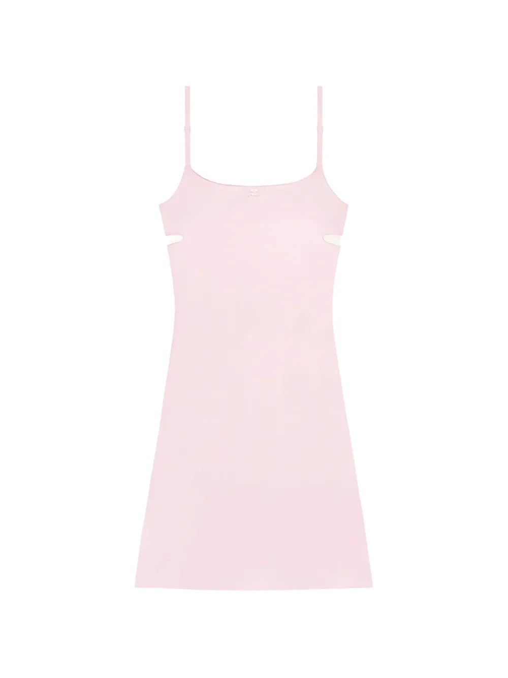 Courrèges Abito corto con cut-out - Rosa
