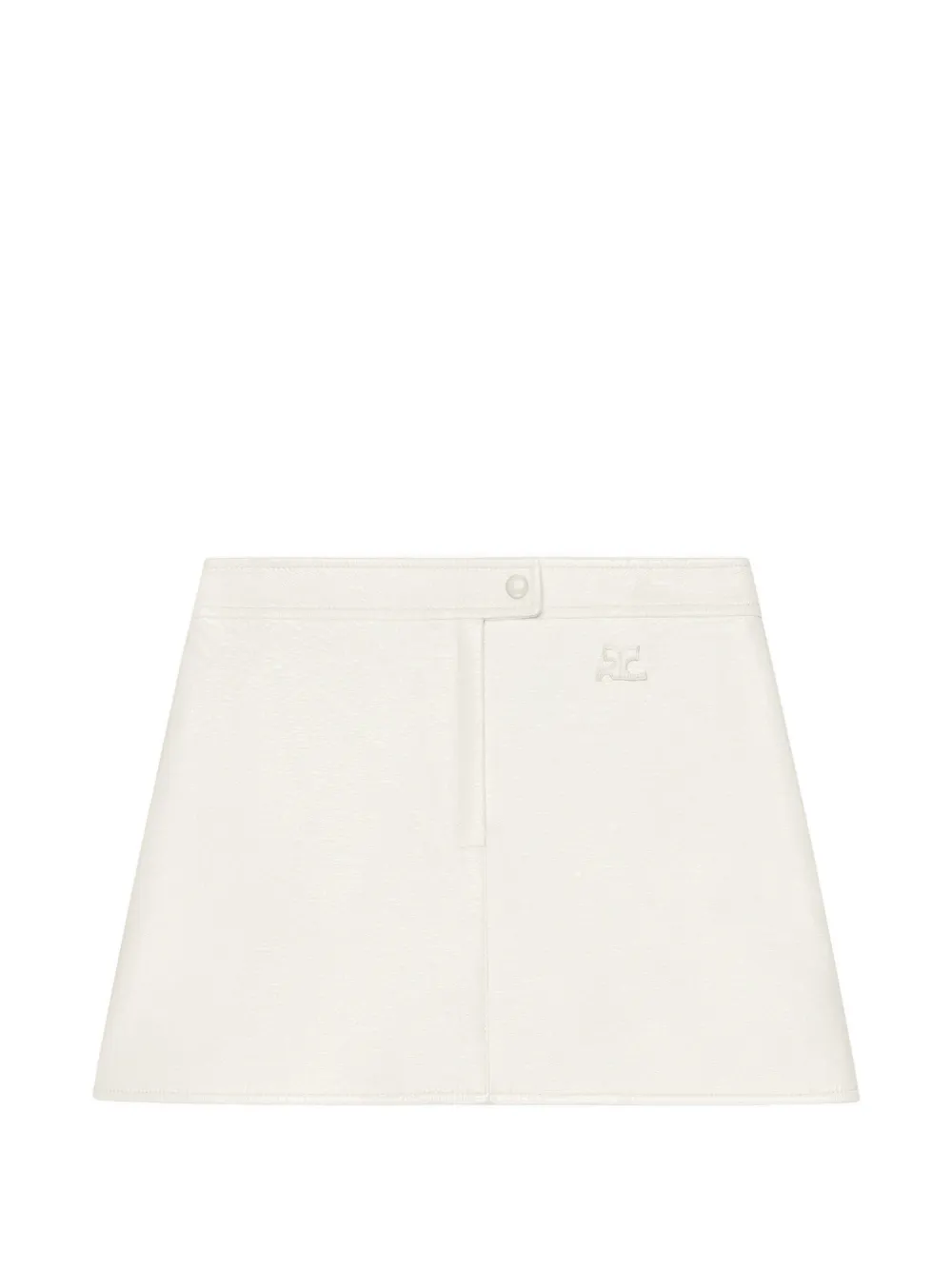 Courrèges Mini-rok met logo Wit