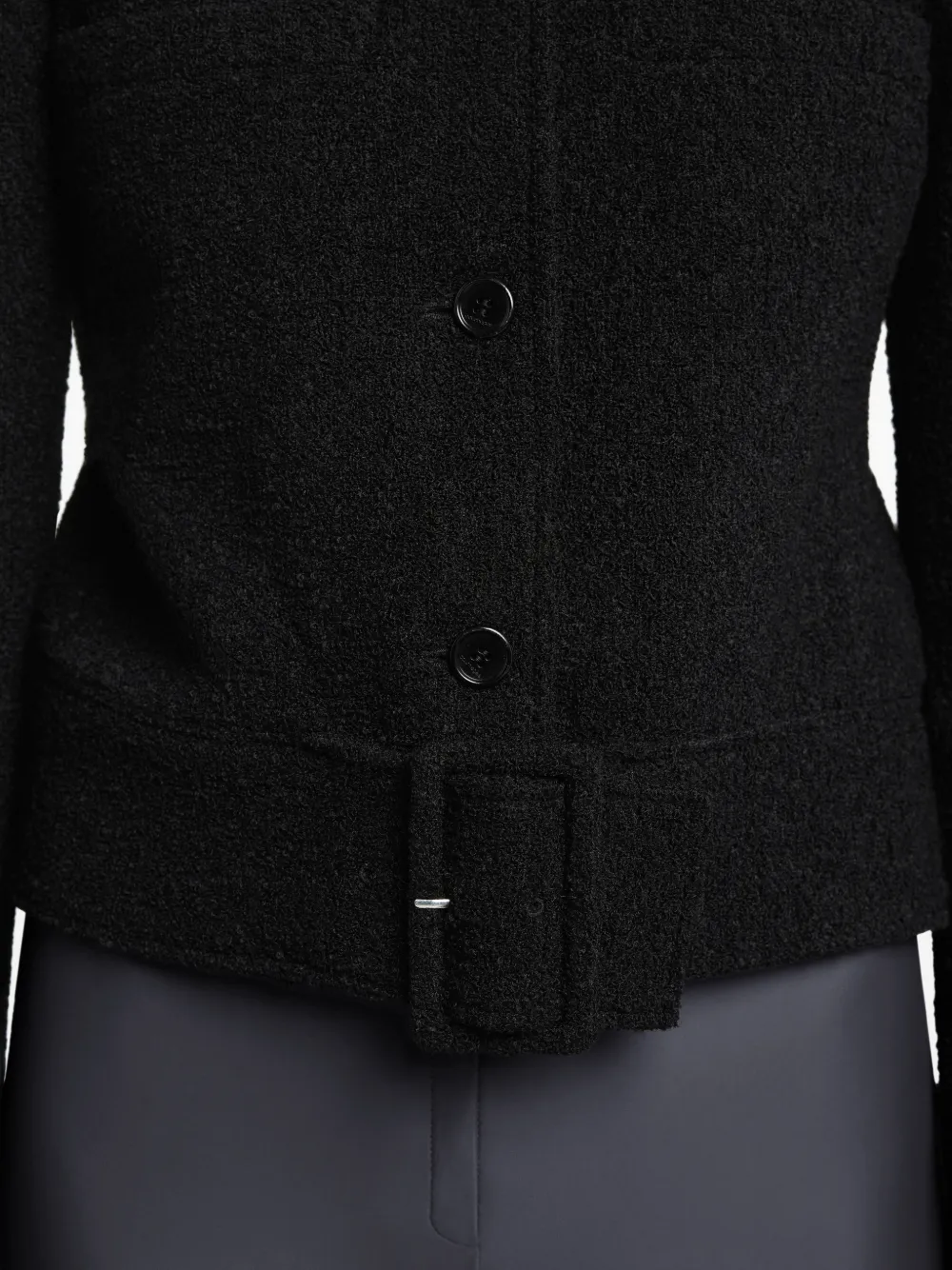 Courrèges Jack met gespdetail Zwart
