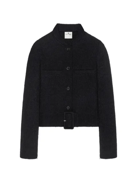 Courrèges buckle Heritage tweed jacket