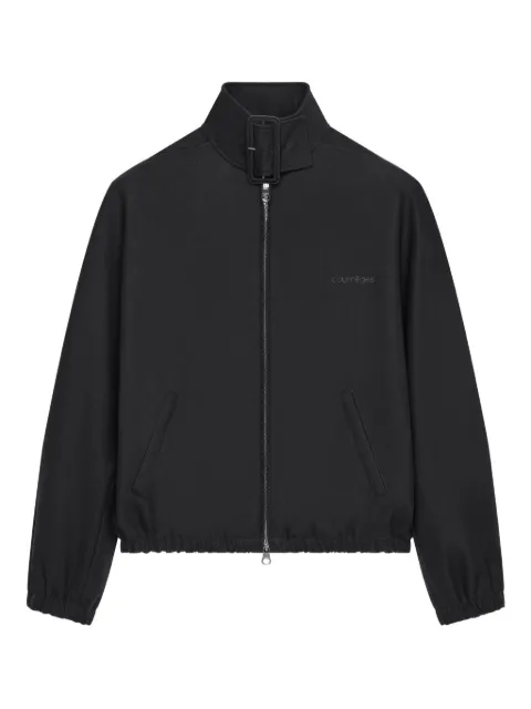 Courrèges buckle-neck zipped bomber jacket