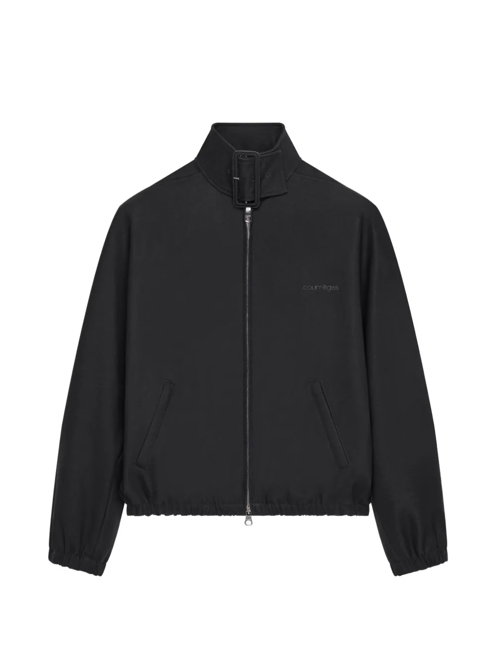 Courrèges buckle-neck zipped bomber jacket