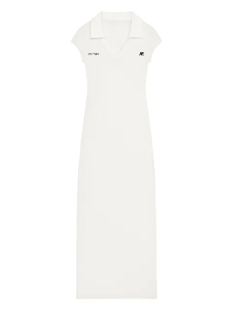 Courrèges logo maxi dress