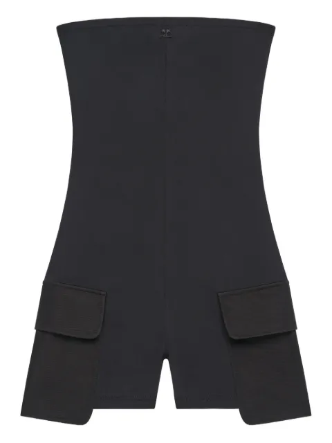 Courrèges jumpsuit corto con dos bolsillos