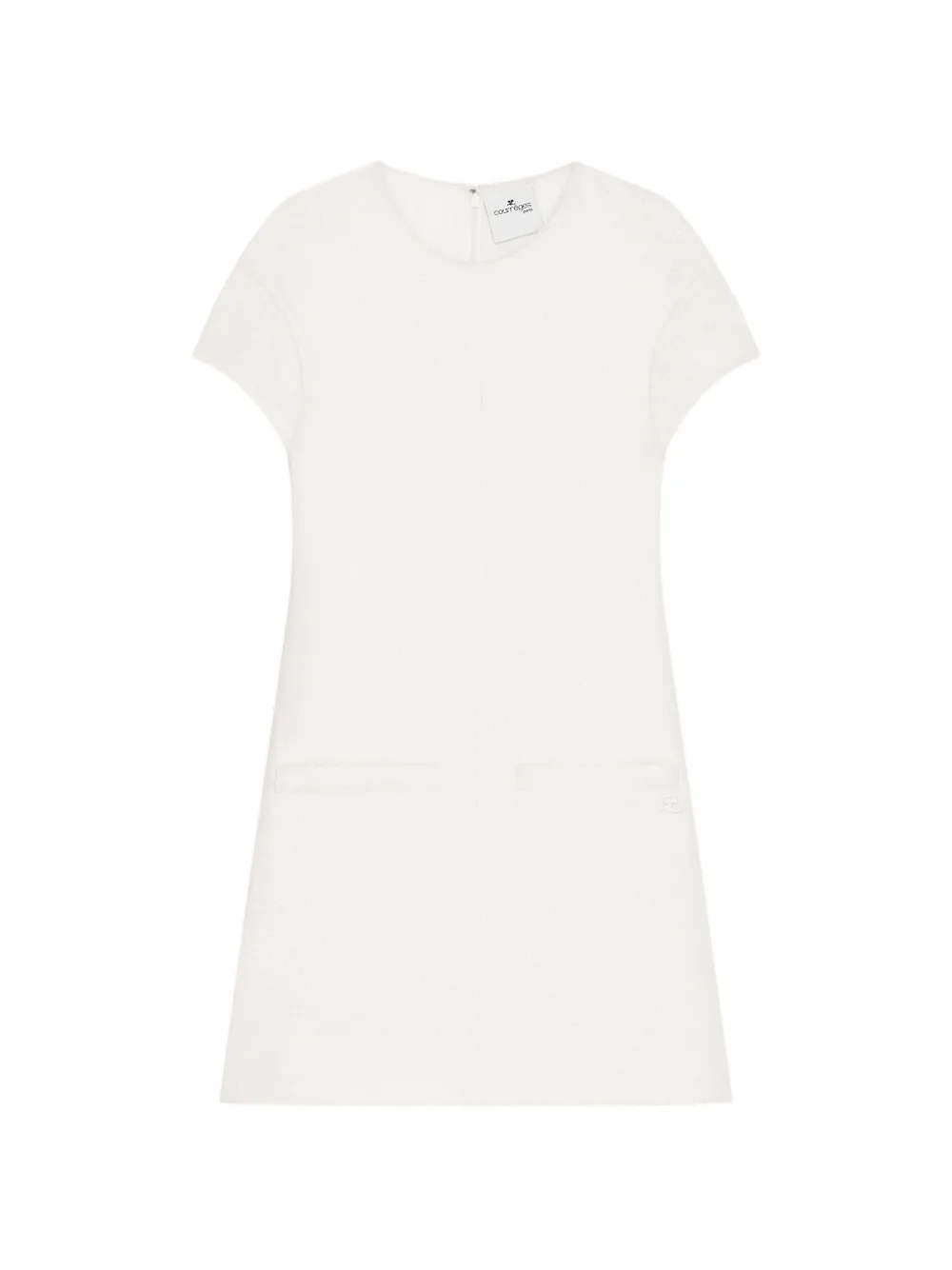 Courrèges Mini-jurk met A-lijn Wit