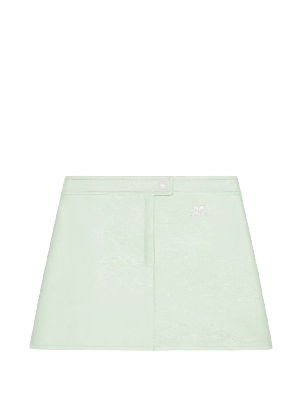 Courrèges Mini-rok met logo Groen