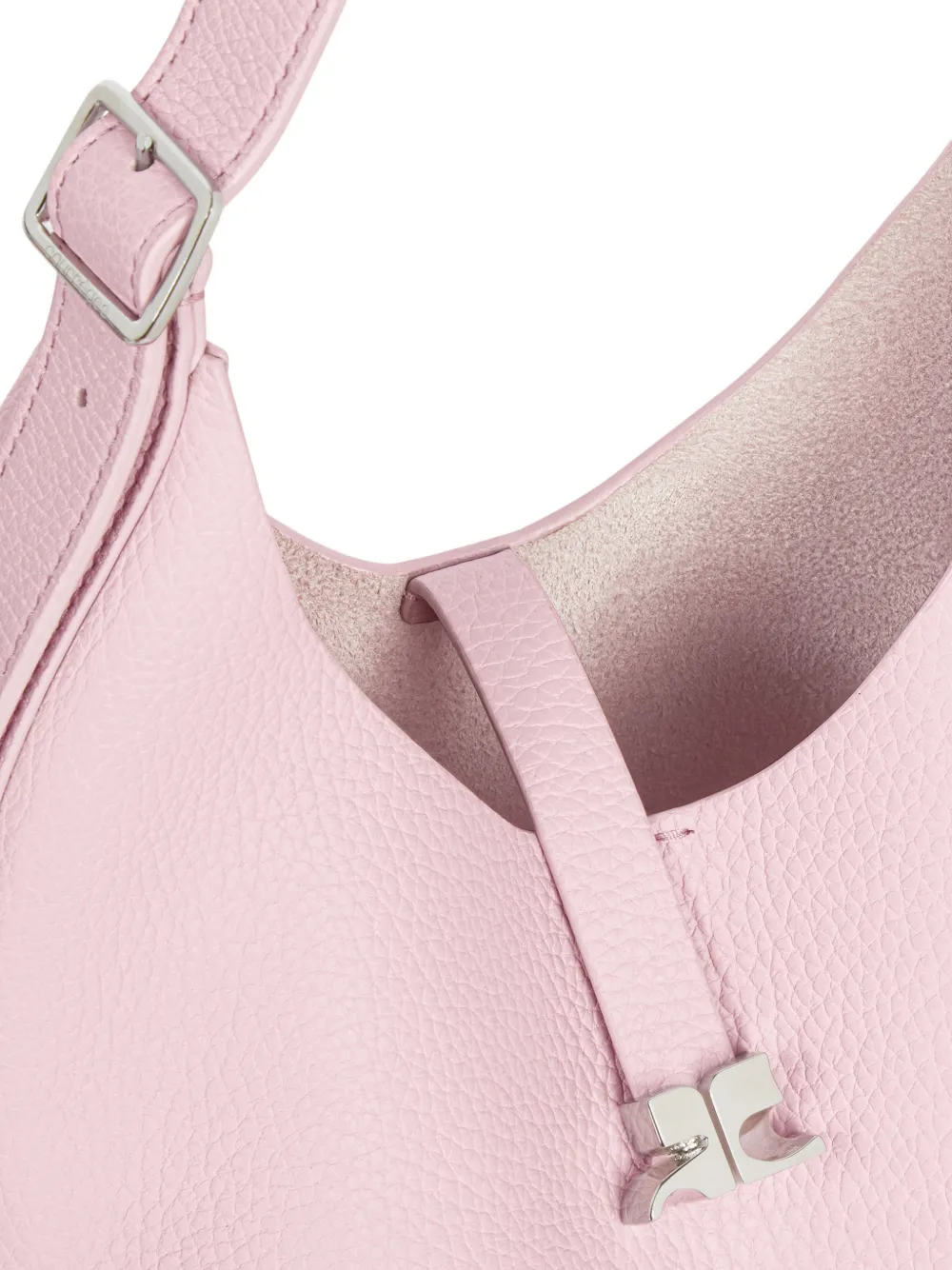 Courrèges Kleine schoudertas met logogesp Roze
