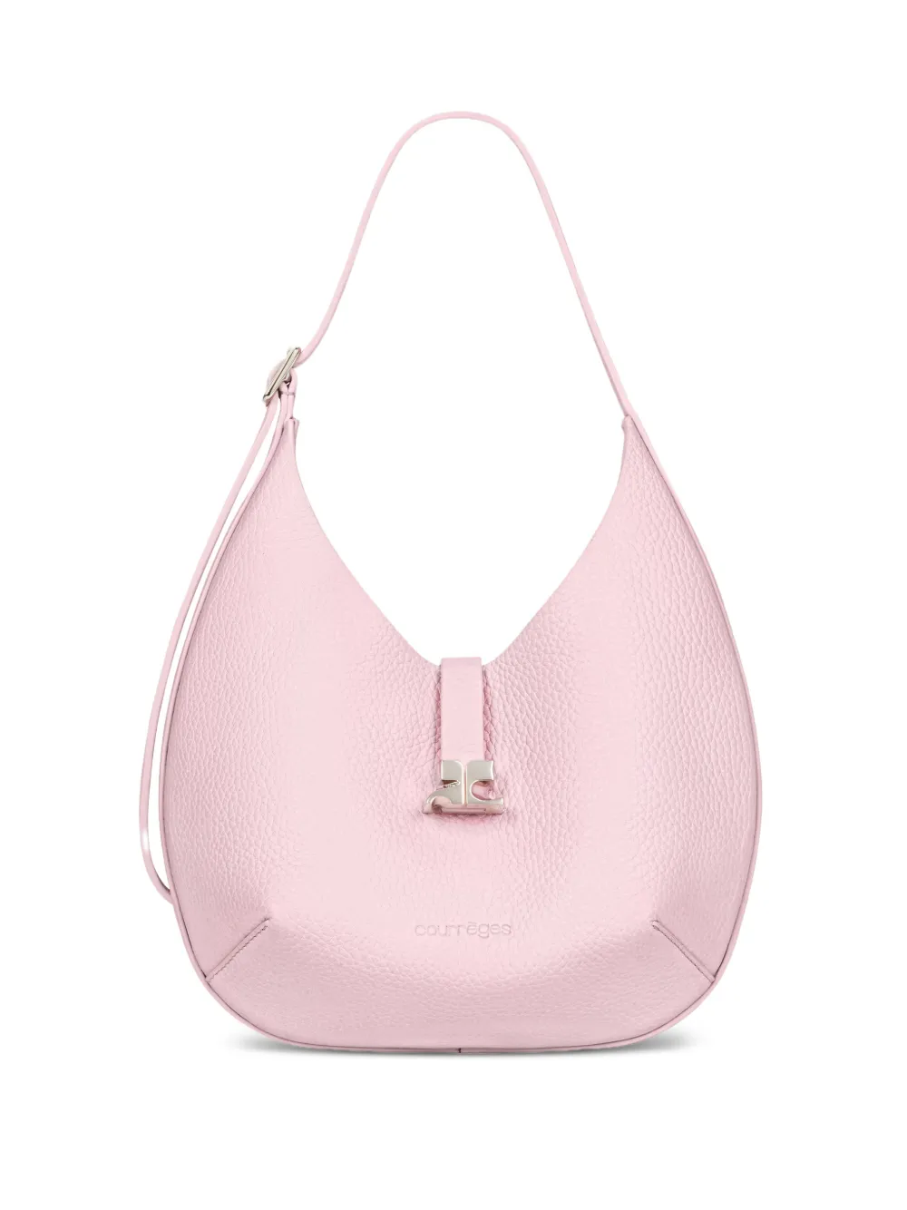 Courrèges small logo-buckle shoulder bag - Rosa