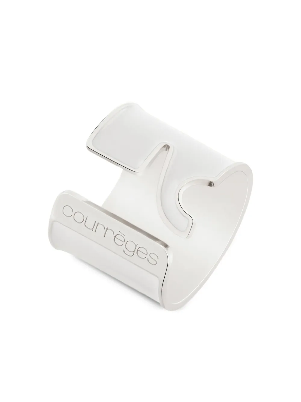  Courrèges Ac Double Rings - White 