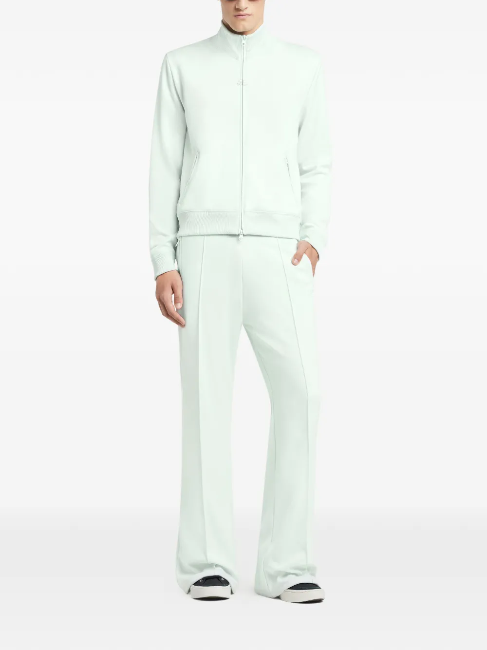 Courrèges Sweater met rits en zak - Wit