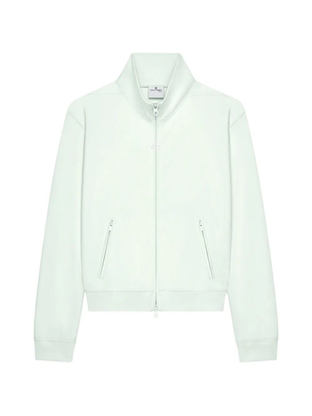 Courrèges Sweater met rits en zak Wit