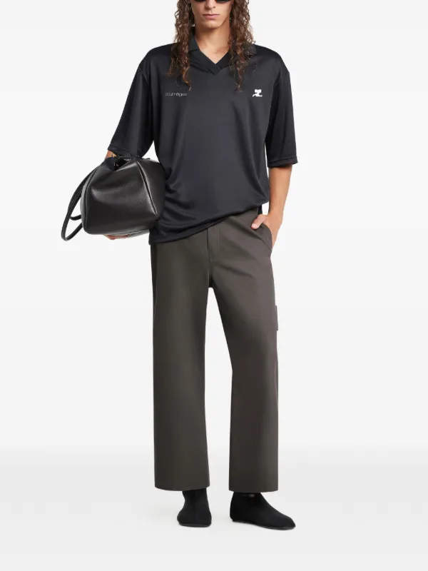 Courrèges belt-loops Trousers | Grey | FARFETCH SG