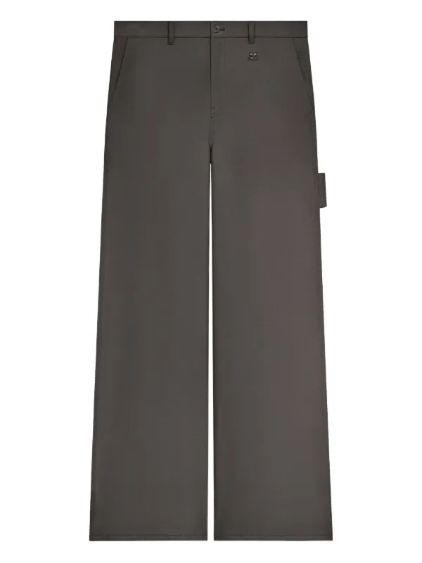 courrèges hommes Courrèges belt-loops Trousers | Grey | FARFETCH SG
