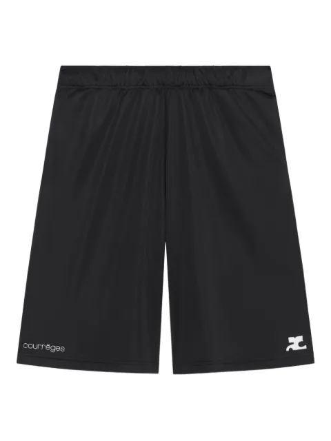 Courrèges elasticated-waistband logo-detail shorts