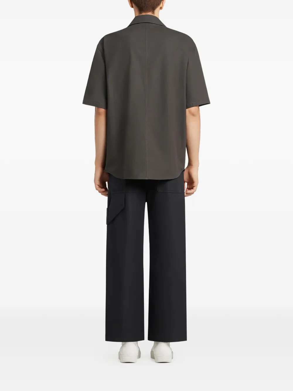 Courrèges Shirt met korte mouwen en zak Grijs