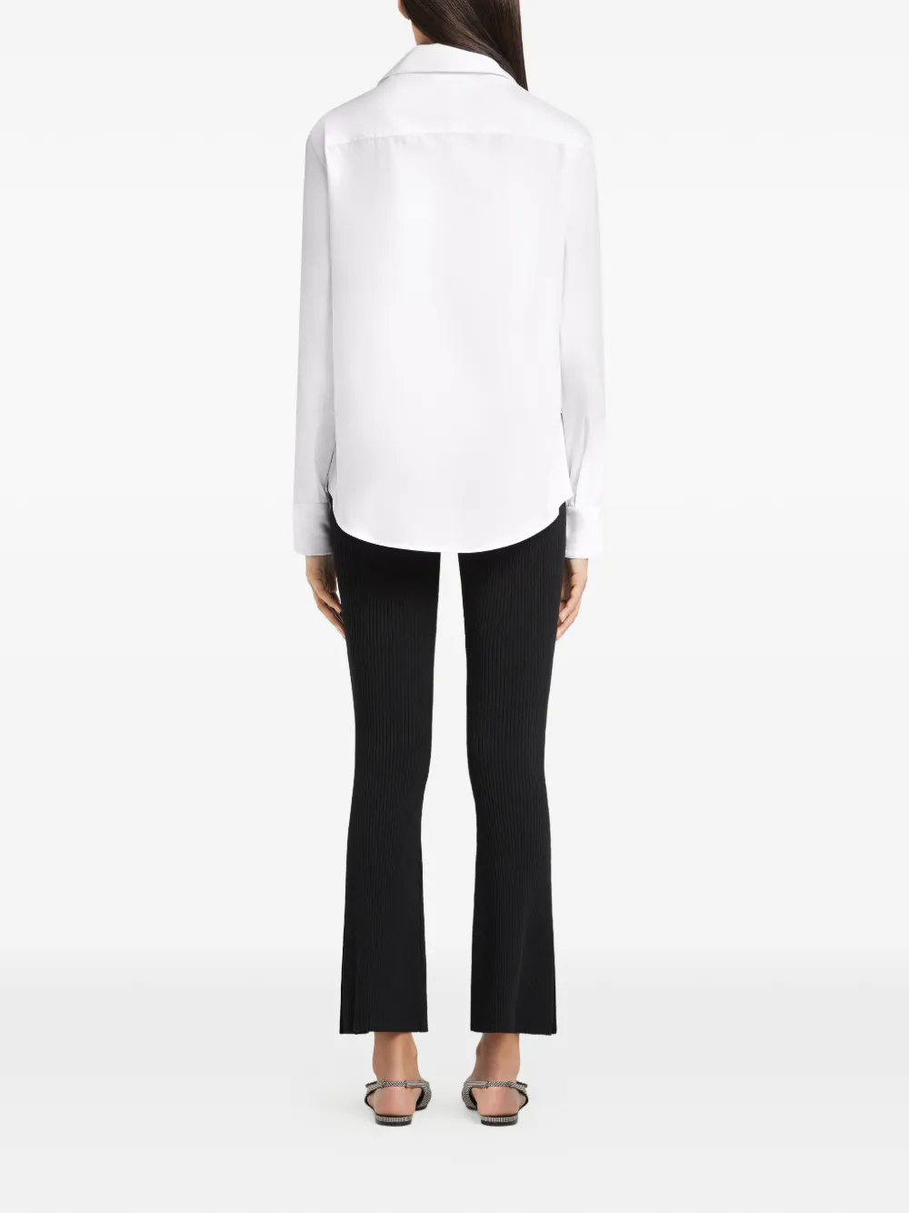 Courrèges Buttoned Long-sleeve Shirt In White