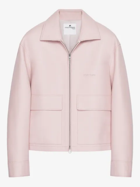 Courrèges 双口袋皮夹克