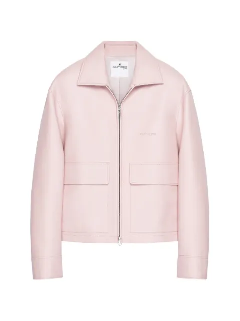 Courrèges 2-pocket leather jacket