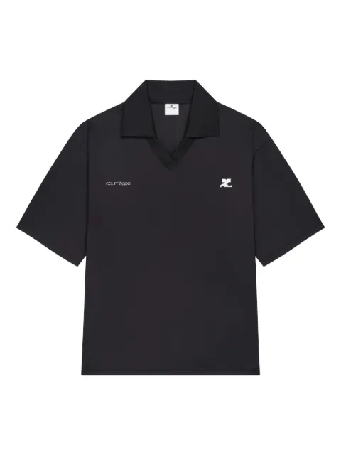 Courrèges T-shirt con scollo a V