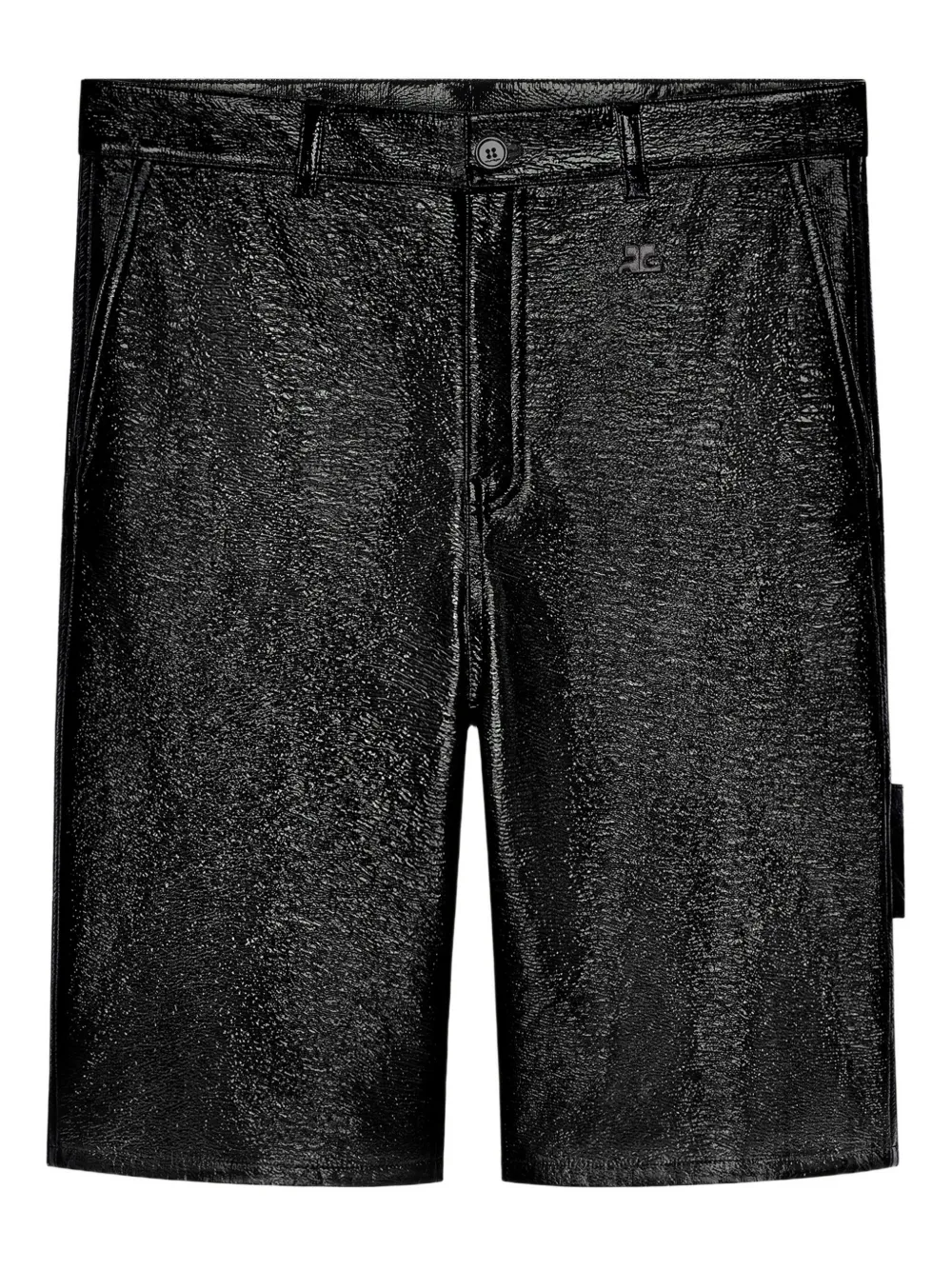 Courrèges pocket button-fastening shorts | Black | Image 1