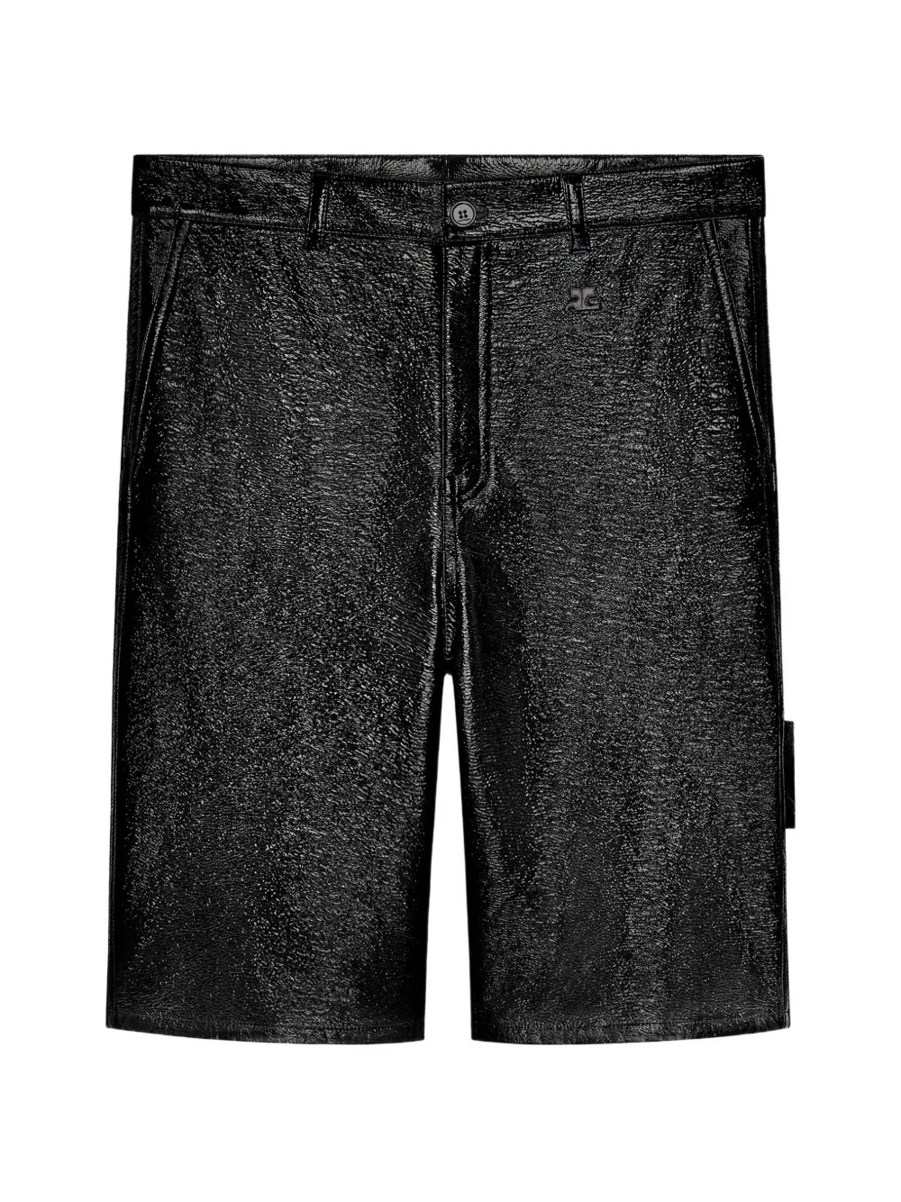 Courrèges Hammer shorts met knoopsluiting Zwart