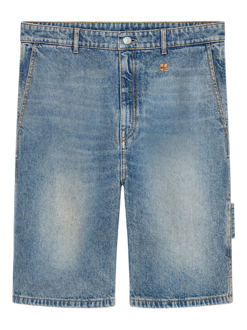 Courrèges Shorts Hammer con logo - Blu