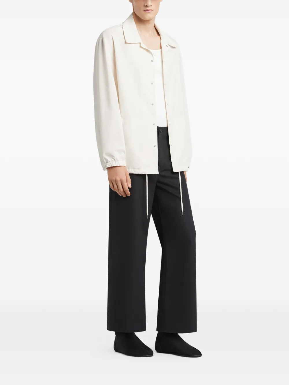  Courrèges Buttoned Shirt Jacket - Neutrals 