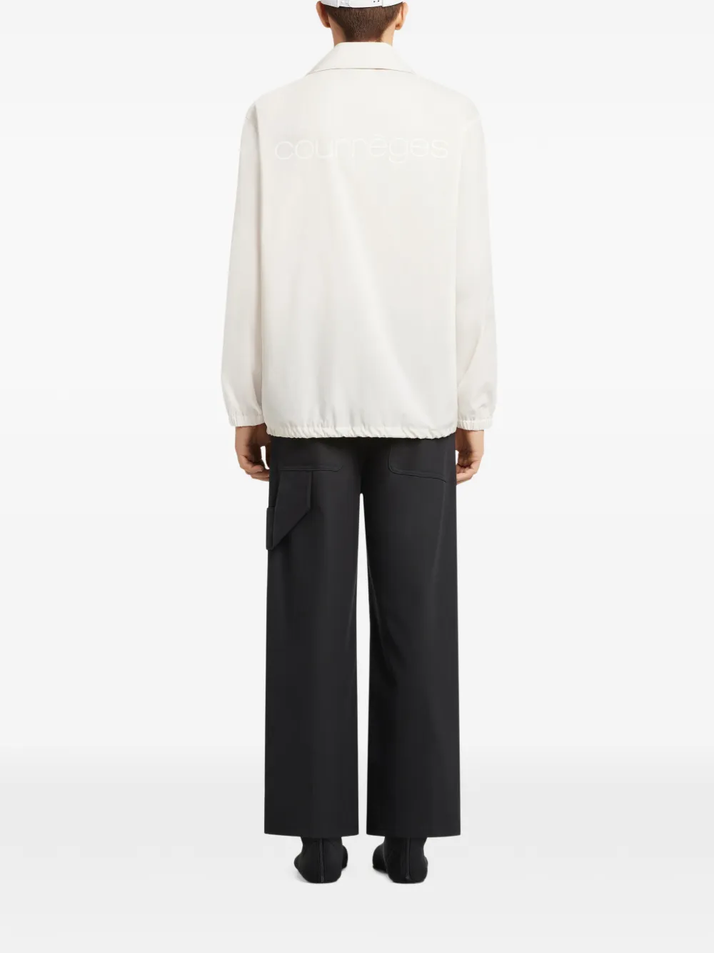 Courrèges Shirtjack met knopen Beige