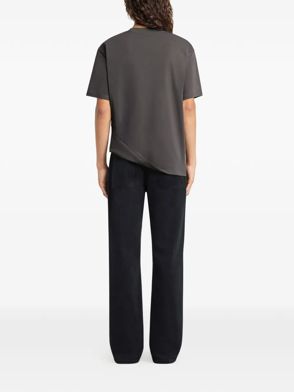 Courrèges T-shirt met logo Grijs